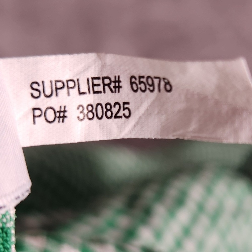 Ralph Lauren Button Down Mens XXL Green Excellent Linen Gingham Classic Fit - Picture 9 of 12